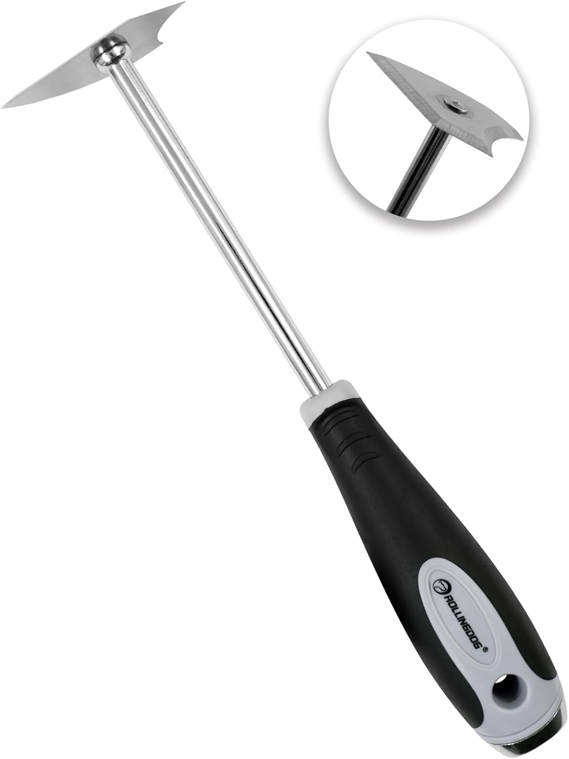 ROLLINGDOG Shave Hook Triangle Stainless Steel - Removing Paint and Varish From Flat Surfaces With Hammer Cap
